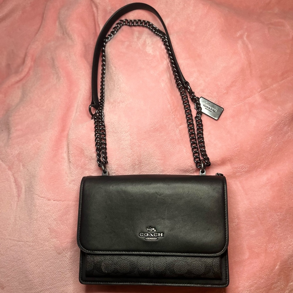 Coach Black and Brown Crossbody Bag